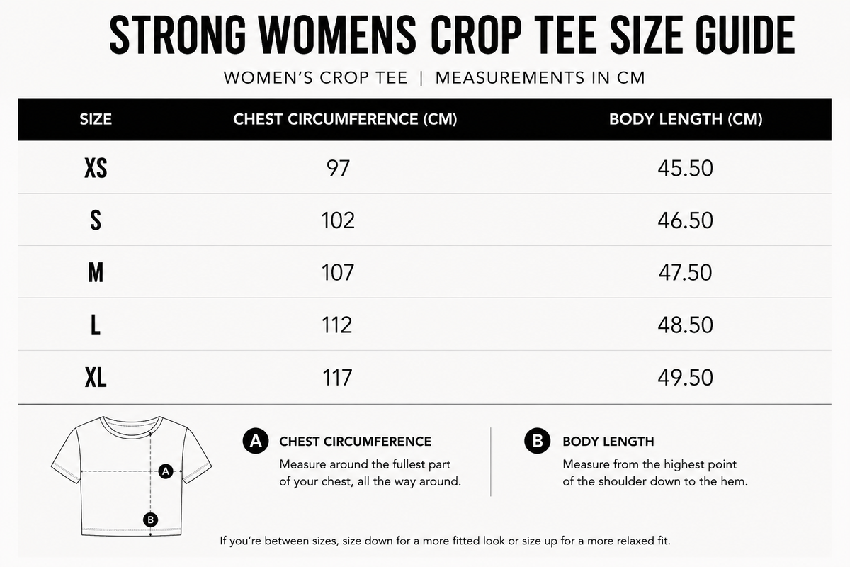 STRONG Womens Crop Tee