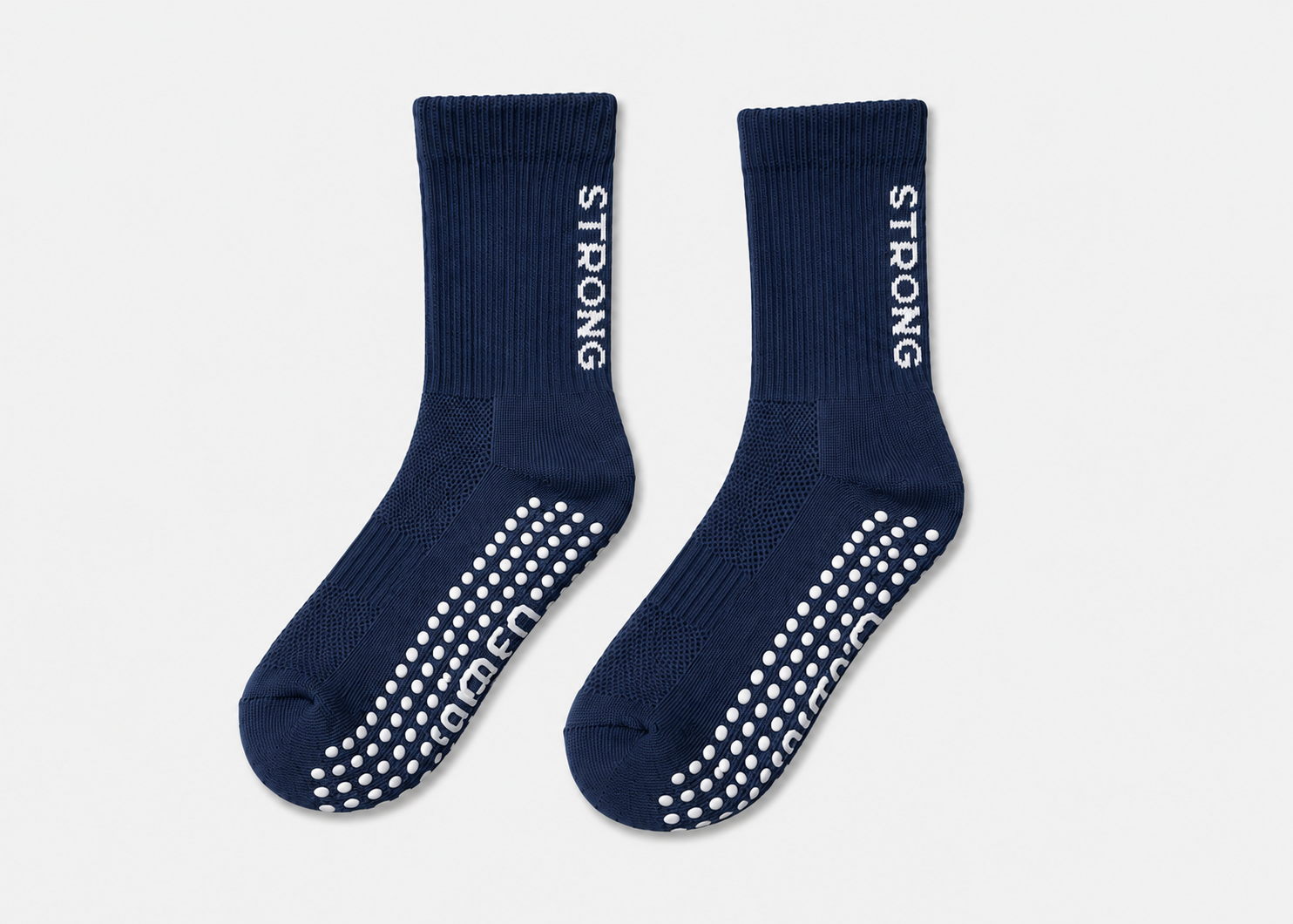STRONG Navy Crew Sock (Seasonal)