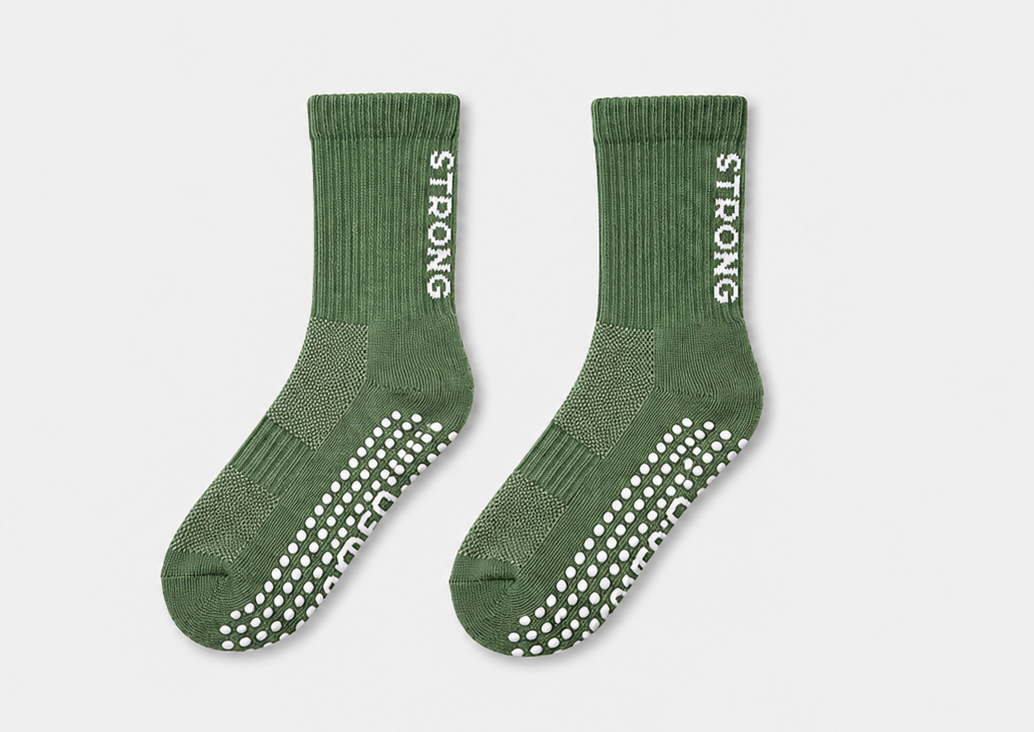 STRONG Forest Green Crew Sock (Seasonal)