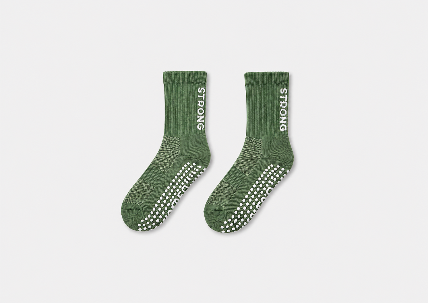 STRONG Forest Green Crew Sock (Seasonal)