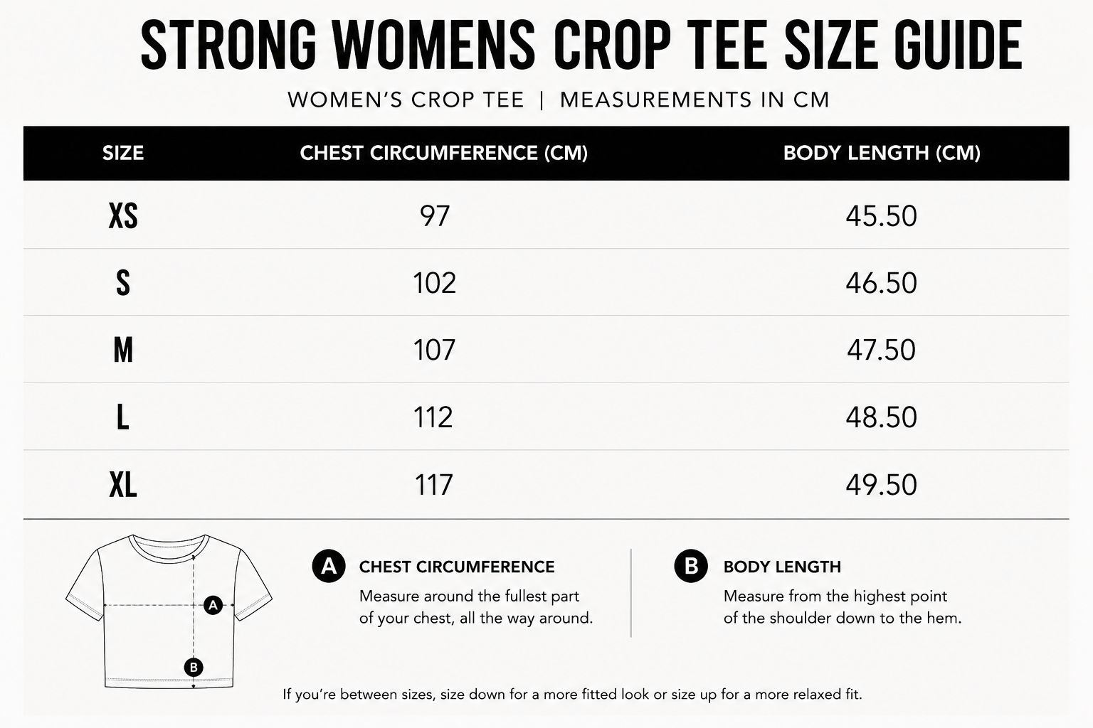 STRONG Womens Crop Tee